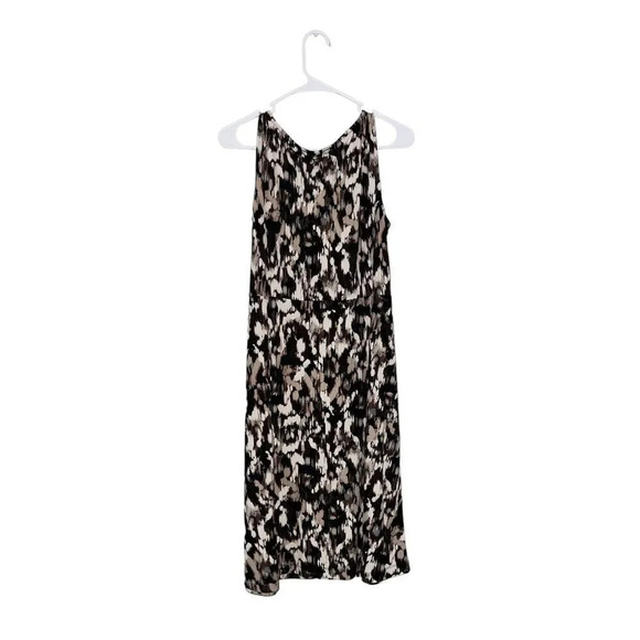 212 Collection Leopard Cheetah Print Sleeveless Cowl Neck Size Medium - Picture 4 of 5
